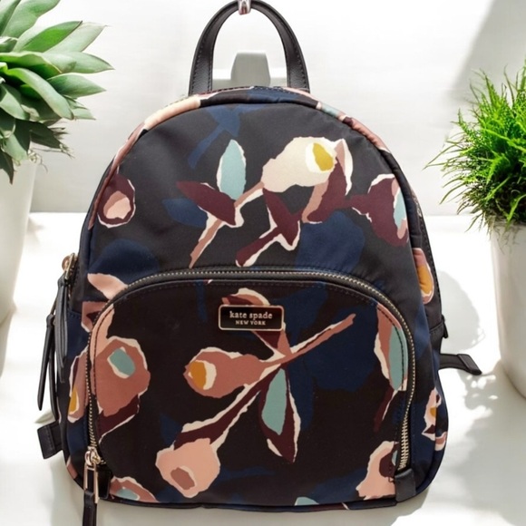 NWT Kate Spade Dawn Paper Rose Nylon Backpack 😍🌸 - Picture 3 of 14